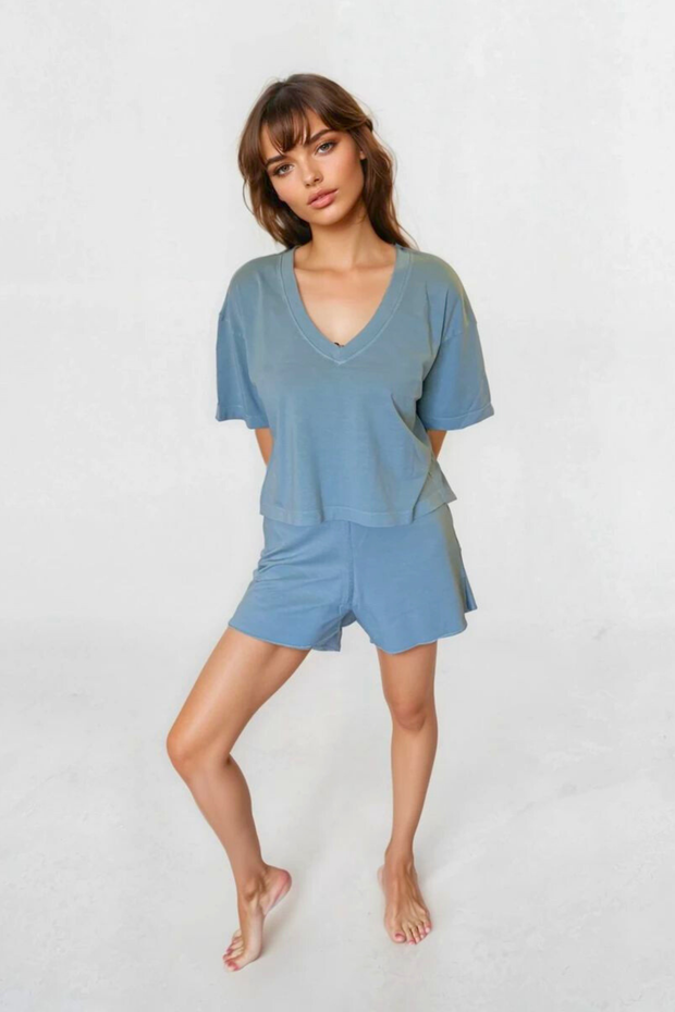 NOT SO CROPPED TEE- SOFT SAGE
